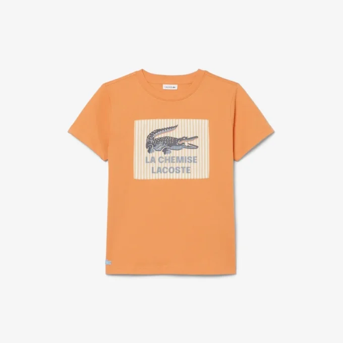 T-shirt i bomull med emblem