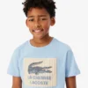 T-shirt i bomull med emblem