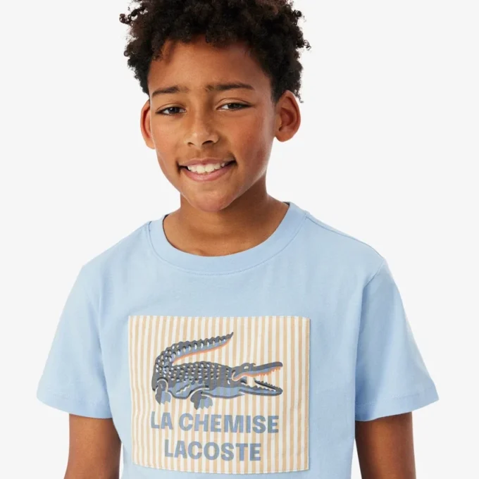 T-shirt i bomull med emblem