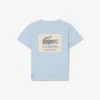 T-shirt i bomull med emblem