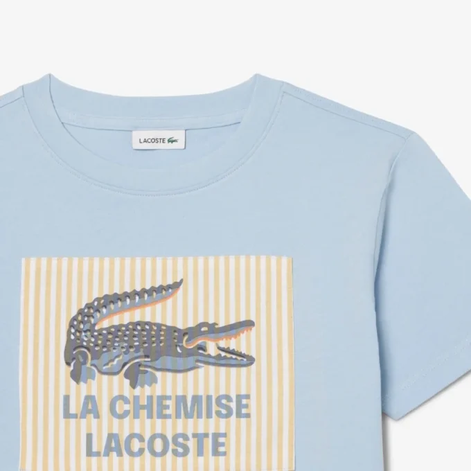 T-shirt i bomull med emblem