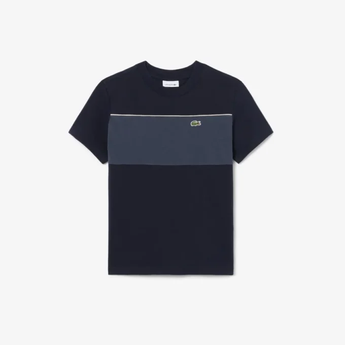T-shirt i bomull med färgblock T-shirt i bomull med färgblock
