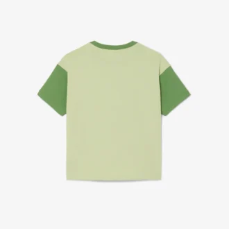 T-shirt i bomull med kontrastkant