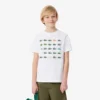 T-shirt i bomull med krokodiltryck T-shirt i bomull med krokodiltryck