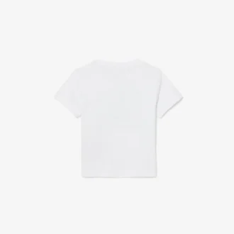 T-shirt i bomull med krokodiltryck