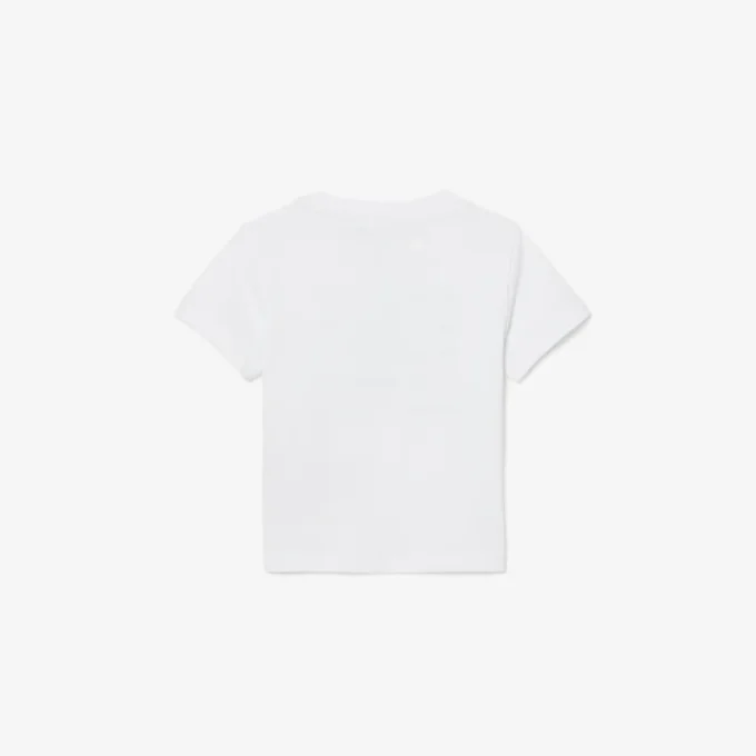 T-shirt i bomull med krokodiltryck