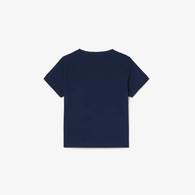 T-shirt i bomull med krokodiltryck