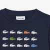 T-shirt i bomull med krokodiltryck