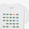 T-shirt i bomull med krokodiltryck