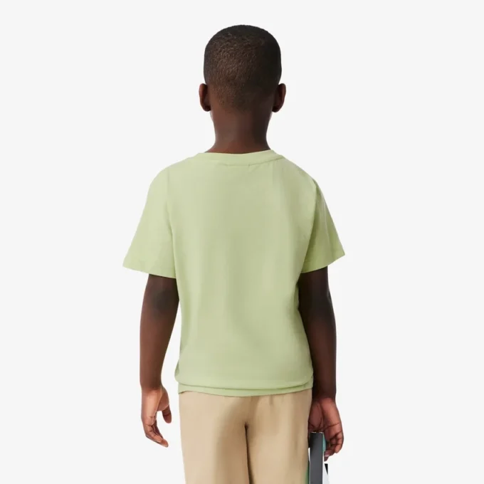 T-shirt i bomull med krokodiltryck