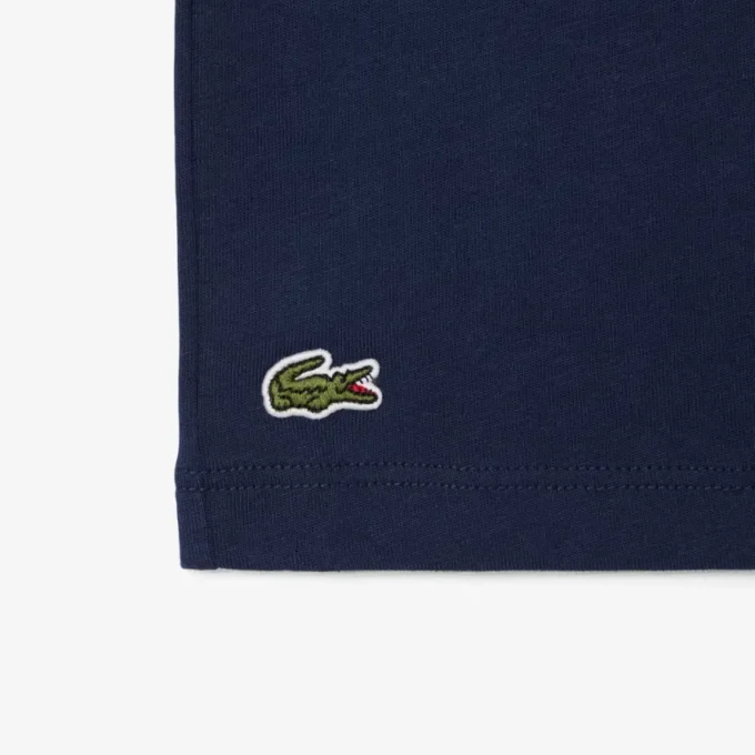 T-shirt i bomull med krokodiltryck
