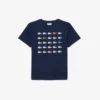 T-shirt i bomull med krokodiltryck T-shirt i bomull med krokodiltryck