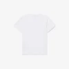 T-shirt i bomull med krokodiltryck T-shirt i bomull med krokodiltryck