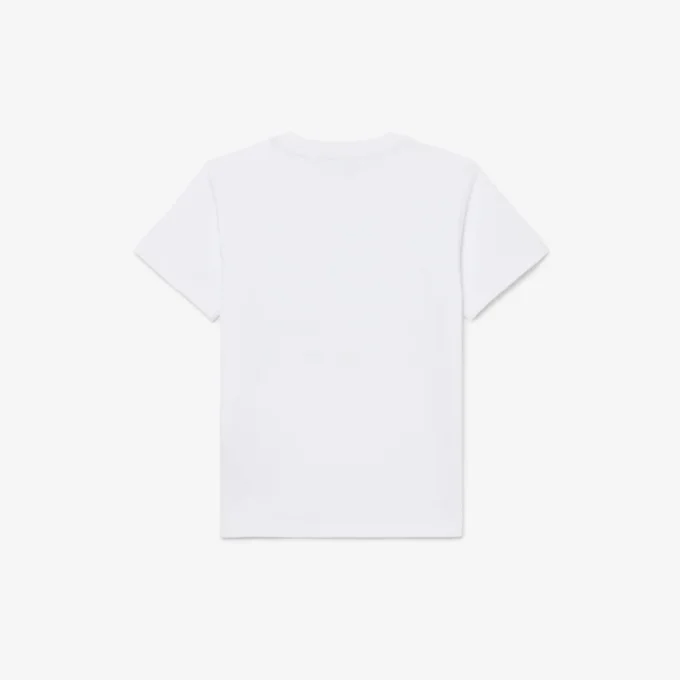 T-shirt i bomull med krokodiltryck T-shirt i bomull med krokodiltryck