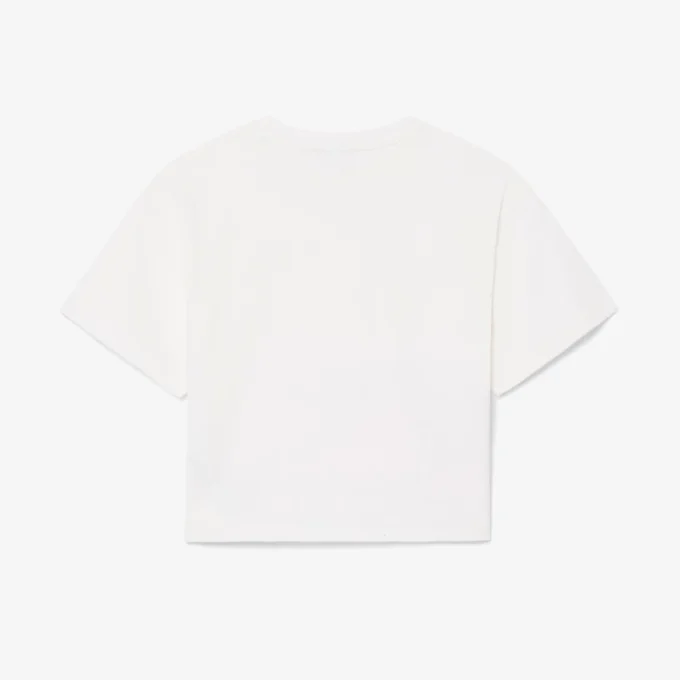 T-shirt i bomull med krokodiltryck T-shirt i bomull med krokodiltryck