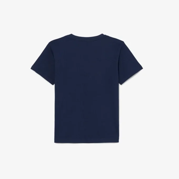 T-shirt i bomull med krokodiltryck T-shirt i bomull med krokodiltryck