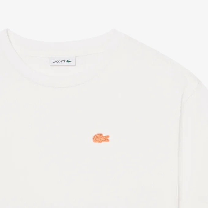 T-shirt i bomull med krokodiltryck T-shirt i bomull med krokodiltryck