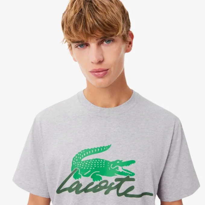 T-shirt i bomull med tryck för herr T-shirt i bomull med tryck för herr