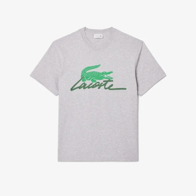 T-shirt i bomull med tryck för herr T-shirt i bomull med tryck för herr