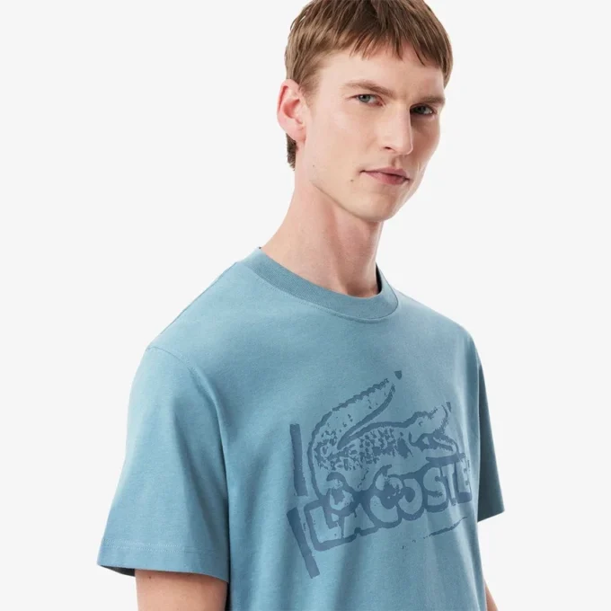 T-shirt i bomullsjersey med tryck för herr T-shirt i bomullsjersey med tryck för herr