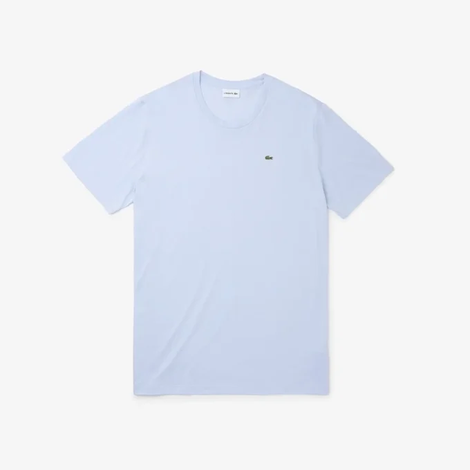 T-shirt i pima-bomullsjersey med lång passform för män