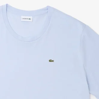 T-shirt i pima-bomullsjersey med lång passform för män