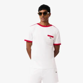 T-shirt i tjock bomull med fickdetaljer