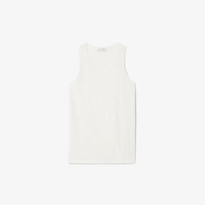 Tanktop i mesh och virkat Tanktop i mesh och virkat