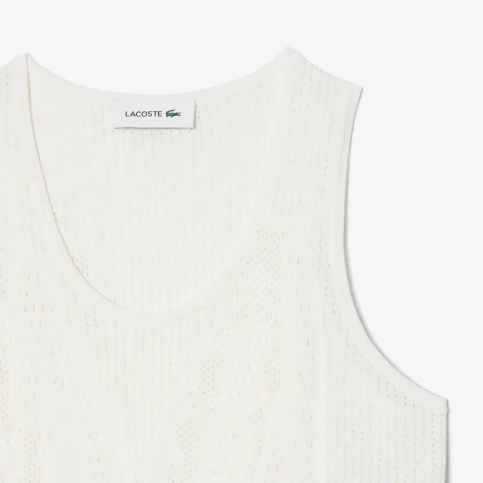 Tanktop i mesh och virkat Tanktop i mesh och virkat