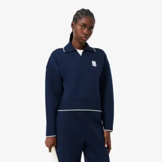 Tennis Heritage Polo Collar Sweatshirt Tennis Heritage Polo Collar Sweatshirt