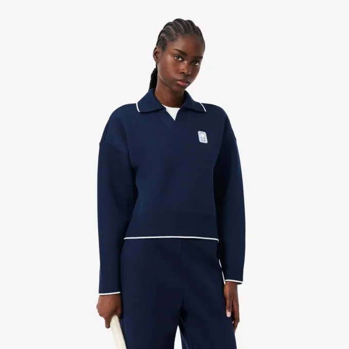 Tennis Heritage Polo Collar Sweatshirt Tennis Heritage Polo Collar Sweatshirt