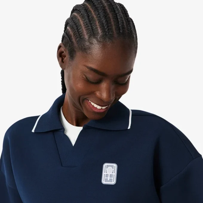 Tennis Heritage Polo Collar Sweatshirt Tennis Heritage Polo Collar Sweatshirt