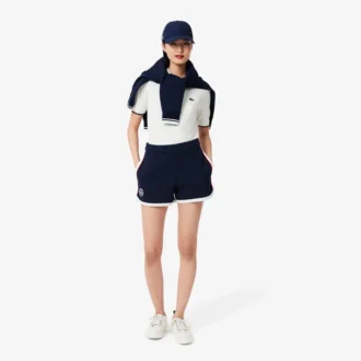 Tennis Heritage stretchpiqué-shorts för dam
