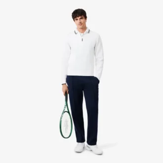 Tennis Heritage-tröja med polokrage och dragkedja