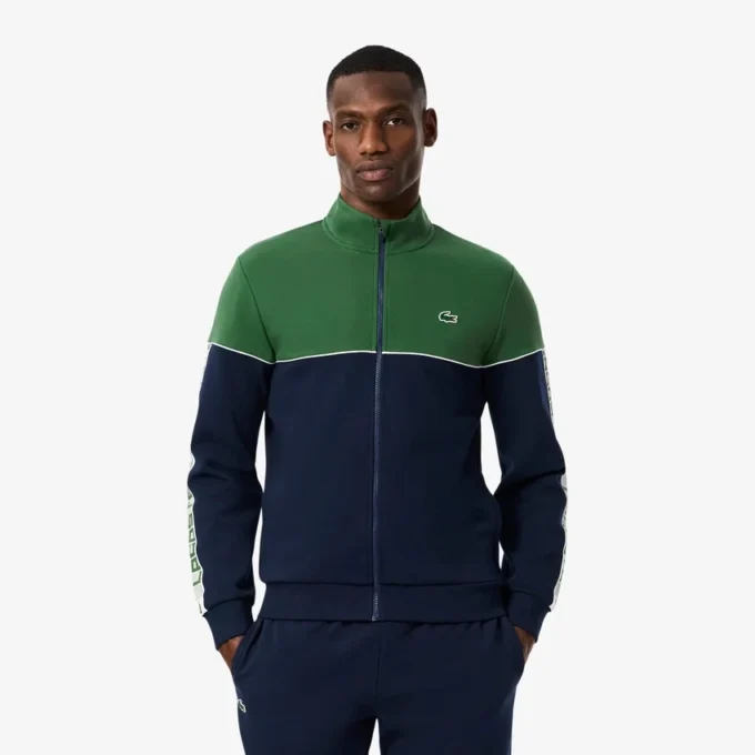 Tennis-Sweatshirt med dragkedja och färgblock för herr Tennis-Sweatshirt med dragkedja och färgblock för herr
