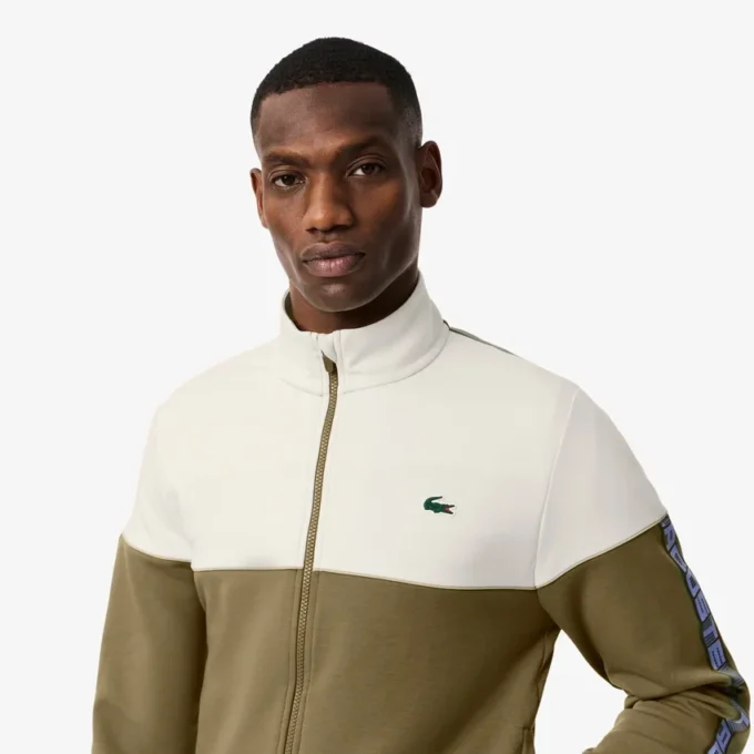 Tennis-Sweatshirt med dragkedja och färgblock för herr Tennis-Sweatshirt med dragkedja och färgblock för herr