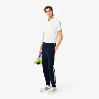 Tennis-träningsoveraller med logotyp och ränder för herr