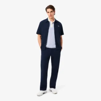 Termoreglerande randiga golfpikétröjor för herr