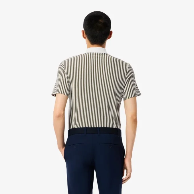 Termoreglerande randiga golfpikétröjor för herr Termoreglerande randiga golfpikétröjor för herr