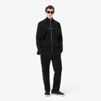 Trim Accent Sweatshirt med dragkedja
