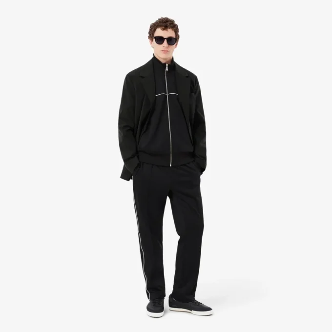 Trim Accent Sweatshirt med dragkedja Trim Accent Sweatshirt med dragkedja