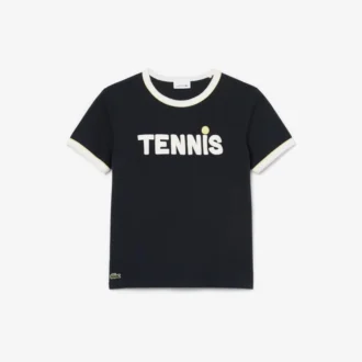 Tryckt bomullst-shirt