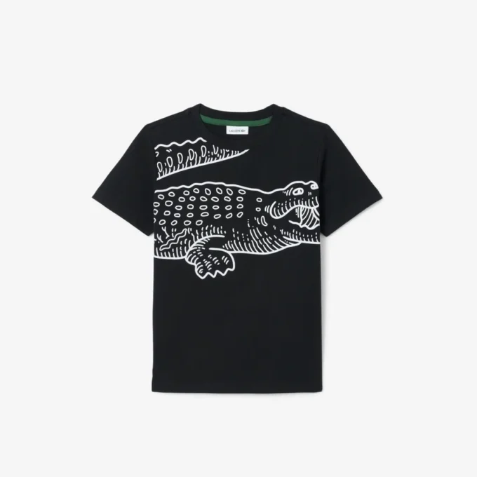 Tryckt bomullst-shirt Tryckt bomullst-shirt