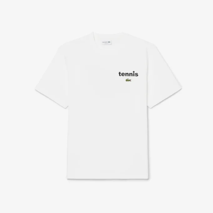 Tryckt bomullst-shirt Tryckt bomullst-shirt