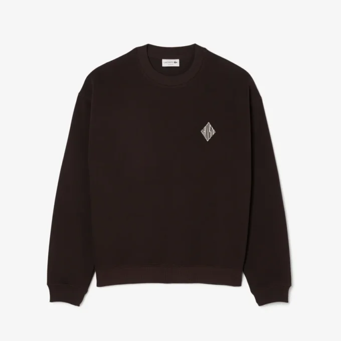 Tvåsidig piqué-tröja med emblem Tvåsidig piqué-tröja med emblem