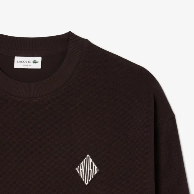 Tvåsidig piqué-tröja med emblem Tvåsidig piqué-tröja med emblem
