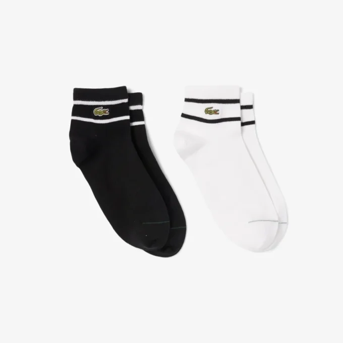 Unisex 2-pack randiga strumpor