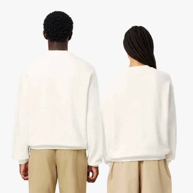 Unisex-fleecetröja med lös passform och emblem