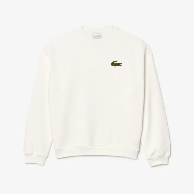 Unisex-fleecetröja med lös passform och emblem
