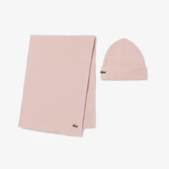 Unisex-gåvoset med ullhalsduk och mössa